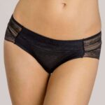 Slip Gisela midi in velo colore nero art.1429 pacco x2