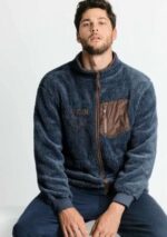 Giacca uomo da camera con zip e tasche -ADMAS - immagine 6