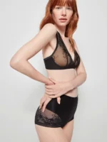 Slip contenitivo Gisela vita alta retro in pizzo art. 110020B - immagine 4