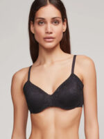 Reggiseno Gisela in pizzo modello fascia con ferretto in silicone art.1389 - immagine 2