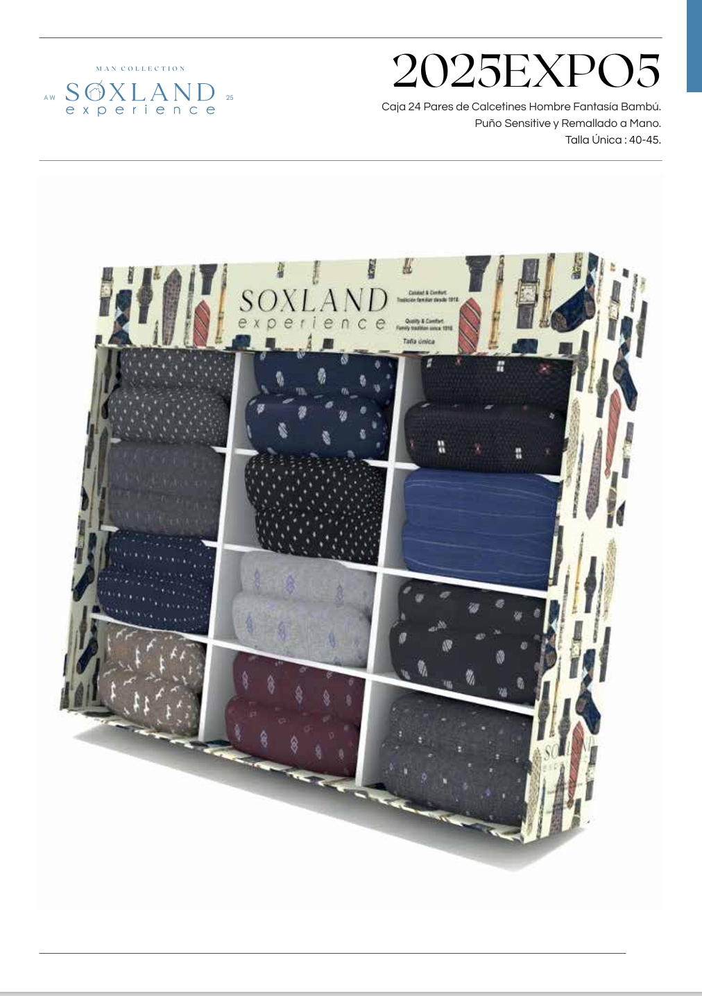 Calzino uomo corto in bambù SOXLAND art 2025 expo05 rappresenta la scelta ideale per chi desidera comfort, traspirabilità e stile in un unico prodotto. Realizzato con fibra di bambù di alta qualità, questo calzino uomo corto in bambù è pensato per garantire una sensazione di freschezza e morbidezza durante tutta la giornata, anche nei periodi più caldi. Il punto di forza del calzino uomo corto in bambù SOXLAND è senza dubbio il materiale naturale con cui è prodotto. Il bambù è noto per le sue proprietà antibatteriche e ipoallergeniche, caratteristiche fondamentali per chi cerca un calzino uomo corto in bambù adatto anche alle pelli più sensibili. Inoltre, la fibra di bambù assorbe l’umidità in modo superiore rispetto al cotone, mantenendo il piede asciutto e prevenendo cattivi odori. Questo calzino uomo corto in bambù SOXLAND art 2025 expo05 è progettato per offrire una vestibilità perfetta. La struttura elastica avvolge il piede senza stringere, evitando segni sulla pelle e garantendo una calzata stabile per tutto il giorno. Che tu lo indossi per lavoro, sport o tempo libero, il calzino uomo corto in bambù si adatta perfettamente a ogni situazione. Un altro aspetto importante del calzino uomo corto in bambù SOXLAND è la sua leggerezza. Il tessuto è sottile ma resistente, ideale per essere indossato con scarpe sportive, sneakers o calzature casual. Il design corto lo rende discreto e perfetto per la stagione primavera/estate, quando si cercano soluzioni pratiche e fresche. Scegliere un calzino uomo corto in bambù SOXLAND art 2025 expo05 significa puntare su un prodotto versatile e sempre attuale. Dal punto di vista dello stile, questo calzino uomo corto in bambù mantiene un look essenziale ma curato. Le finiture sono precise e la qualità dei materiali si percepisce fin dal primo utilizzo. SOXLAND è sinonimo di affidabilità e attenzione ai dettagli, e questo modello ne è la prova concreta. Indossare un calzino uomo corto in bambù SOXLAND significa scegliere un accessorio che unisce estetica e funzionalità. In ottica sostenibile, il calzino uomo corto in bambù SOXLAND art 2025 expo05 rappresenta anche una scelta responsabile. Il bambù è una risorsa rinnovabile che cresce rapidamente senza necessità di pesticidi, rendendo questo calzino uomo corto in bambù una soluzione eco-friendly per chi è attento all’ambiente. Se stai cercando un prodotto che unisca comfort, qualità e innovazione, il calzino uomo corto in bambù SOXLAND è la risposta perfetta. Ideale per l’uso quotidiano, questo calzino uomo corto in bambù SOXLAND art 2025 expo05 offre prestazioni elevate e una durata nel tempo superiore alla media. In conclusione, scegliere un calzino uomo corto in bambù significa investire nel benessere dei tuoi piedi. Con il modello SOXLAND art 2025 expo05, avrai un prodotto affidabile, traspirante e incredibilmente comodo, perfetto per accompagnarti in ogni momento della giornata. Non rinunciare alla qualità: prova subito il calzino uomo corto in bambù SOXLAND e scopri la differenza. Calzino uomo corto in bambù SOXLAND art 2025 expo05 rappresenta la scelta ideale per chi desidera comfort, traspirabilità e stile in un unico prodotto. Realizzato con fibra di bambù di alta qualità, questo calzino uomo corto in bambù è pensato per garantire una sensazione di freschezza e morbidezza durante tutta la giornata, anche nei periodi più caldi. Il punto di forza del calzino uomo corto in bambù SOXLAND è senza dubbio il materiale naturale con cui è prodotto. Il bambù è noto per le sue proprietà antibatteriche e ipoallergeniche, caratteristiche fondamentali per chi cerca un calzino uomo corto in bambù adatto anche alle pelli più sensibili. Inoltre, la fibra di bambù assorbe l’umidità in modo superiore rispetto al cotone, mantenendo il piede asciutto e prevenendo cattivi odori. Questo calzino uomo corto in bambù SOXLAND art 2025 expo05 è progettato per offrire una vestibilità perfetta. La struttura elastica avvolge il piede senza stringere, evitando segni sulla pelle e garantendo una calzata stabile per tutto il giorno. Che tu lo indossi per lavoro, sport o tempo libero, il calzino uomo corto in bambù si adatta perfettamente a ogni situazione. Un altro aspetto importante del calzino uomo corto in bambù SOXLAND è la sua leggerezza. Il tessuto è sottile ma resistente, ideale per essere indossato con scarpe sportive, sneakers o calzature casual. Il design corto lo rende discreto e perfetto per la stagione primavera/estate, quando si cercano soluzioni pratiche e fresche. Scegliere un calzino uomo corto in bambù SOXLAND art 2025 expo05 significa puntare su un prodotto versatile e sempre attuale. Dal punto di vista dello stile, questo calzino uomo corto in bambù mantiene un look essenziale ma curato. Le finiture sono precise e la qualità dei materiali si percepisce fin dal primo utilizzo. SOXLAND è sinonimo di affidabilità e attenzione ai dettagli, e questo modello ne è la prova concreta. Indossare un calzino uomo corto in bambù SOXLAND significa scegliere un accessorio che unisce estetica e funzionalità. In ottica sostenibile, il calzino uomo corto in bambù SOXLAND art 2025 expo05 rappresenta anche una scelta responsabile. Il bambù è una risorsa rinnovabile che cresce rapidamente senza necessità di pesticidi, rendendo questo calzino uomo corto in bambù una soluzione eco-friendly per chi è attento all’ambiente. Se stai cercando un prodotto che unisca comfort, qualità e innovazione, il calzino uomo corto in bambù SOXLAND è la risposta perfetta. Ideale per l’uso quotidiano, questo calzino uomo corto in bambù SOXLAND art 2025 expo05 offre prestazioni elevate e una durata nel tempo superiore alla media. In conclusione, scegliere un calzino uomo corto in bambù significa investire nel benessere dei tuoi piedi. Con il modello SOXLAND art 2025 expo05, avrai un prodotto affidabile, traspirante e incredibilmente comodo, perfetto per accompagnarti in ogni momento della giornata. Non rinunciare alla qualità: prova subito il calzino uomo corto in bambù SOXLAND e scopri la differenza.